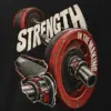 "Strength in the Making" Men's Oversized Heavyweight Crewneck T-Shirt
