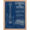 "String to Steel" Premium Wooden Framed Poster