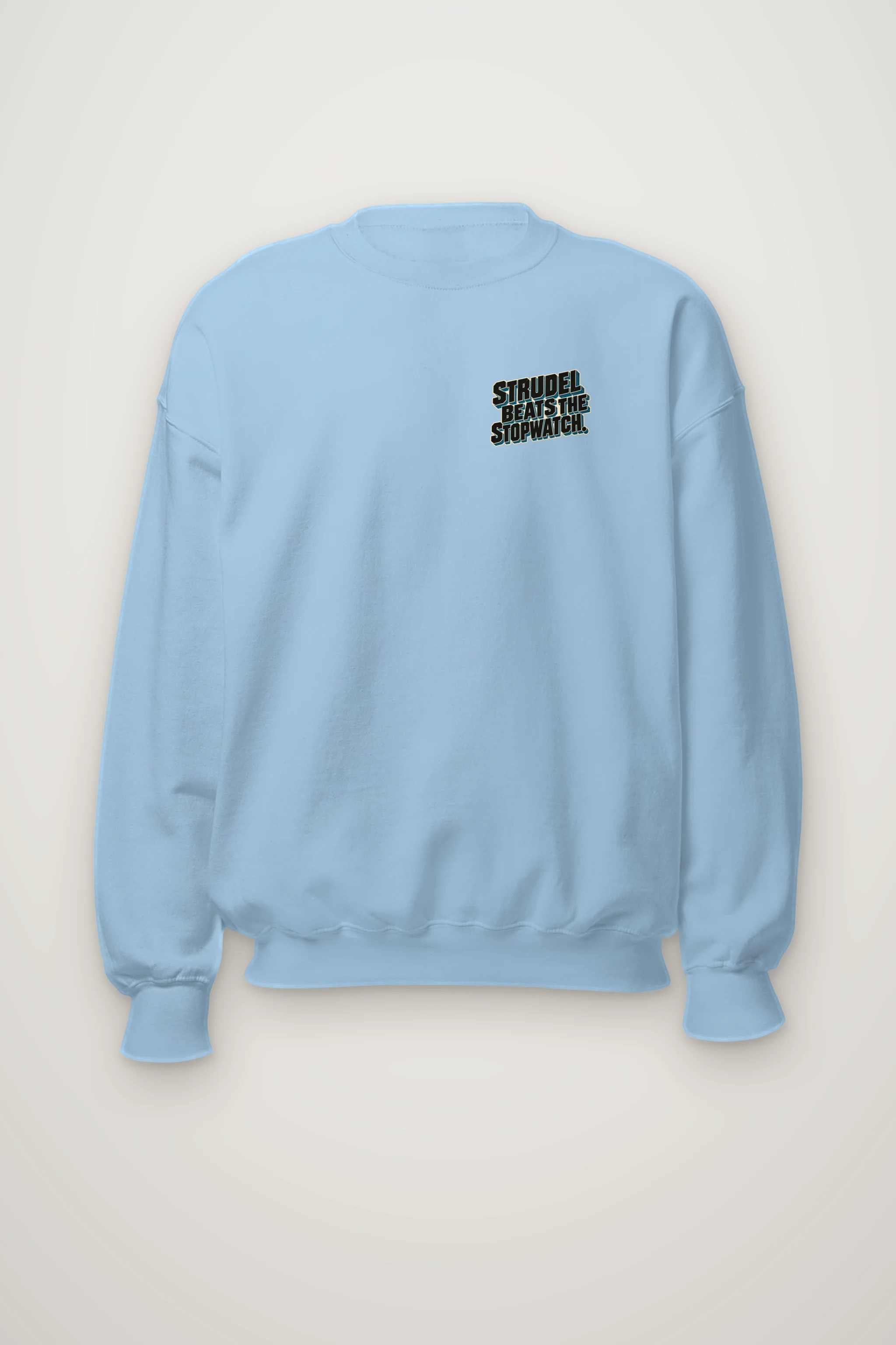 "Strudel Beats The Stopwatch" Heavy Blend Unisex Crewneck Sweatshirt