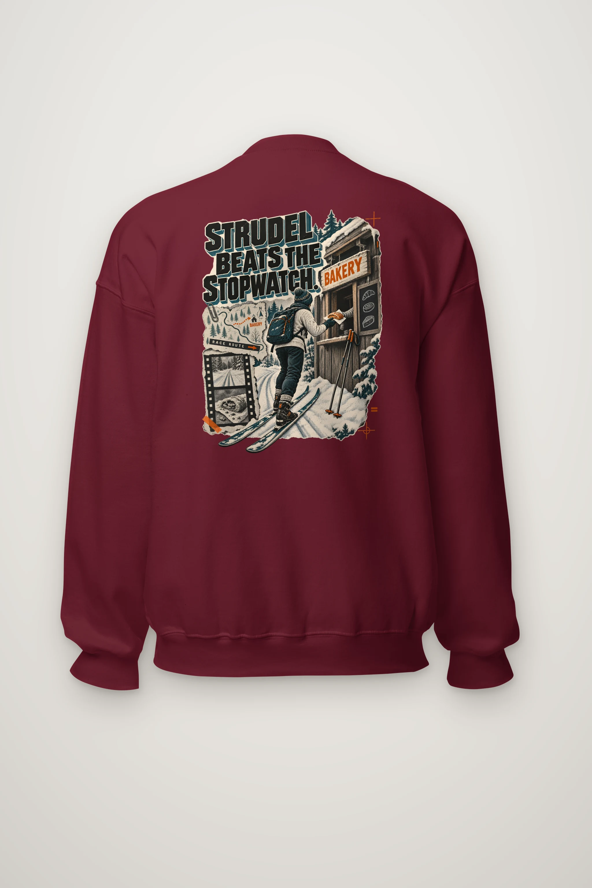 "Strudel Beats The Stopwatch" Heavy Blend Unisex Crewneck Sweatshirt