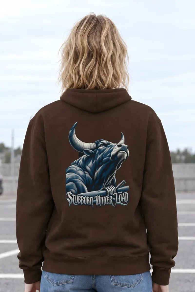 “Stubborn Under Load” Heavy Blend Unisex Pullover Hoodie