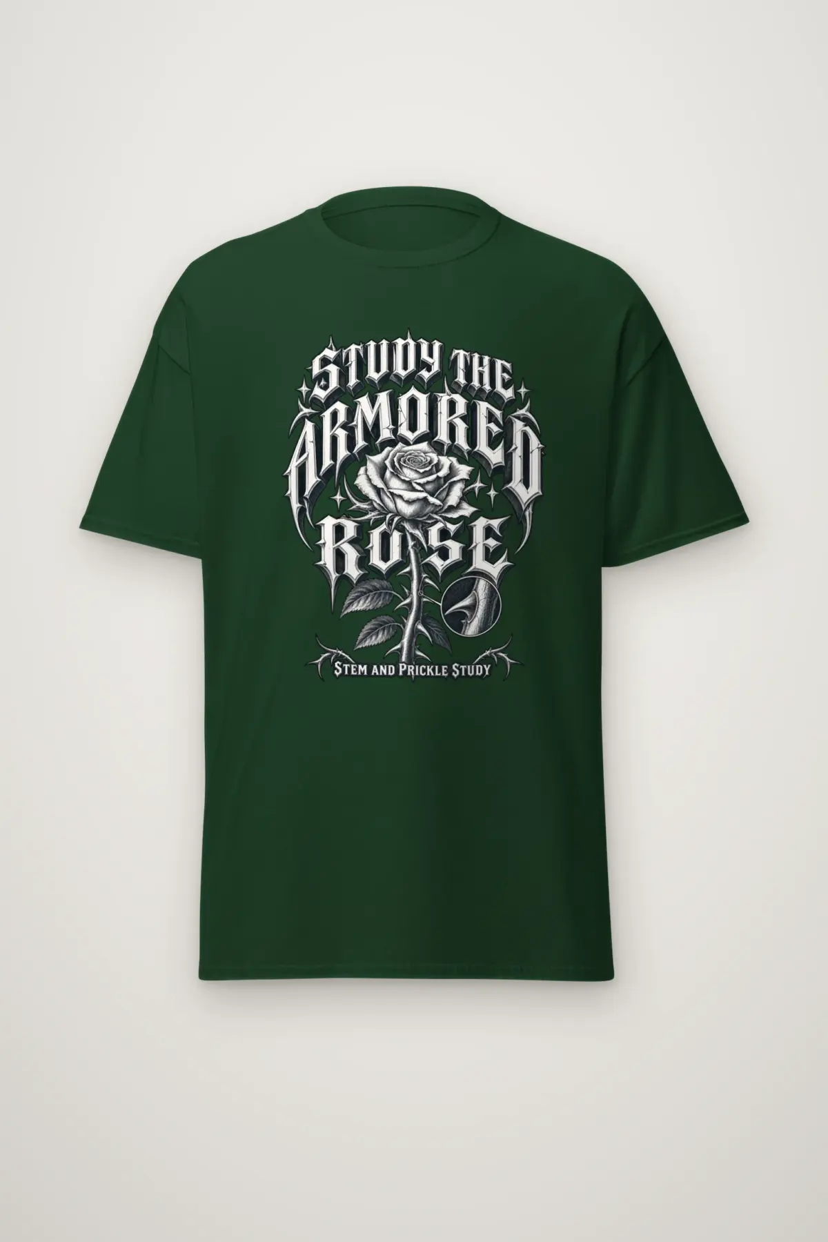 "Study the Armored Rose" Heavyweight Unisex Crewneck T-shirt