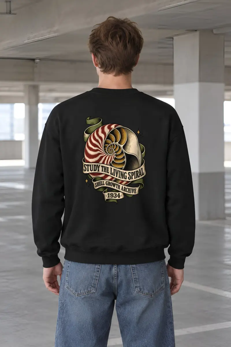 "Study the Living Spiral" Heavy Blend Unisex Crewneck Sweatshirt