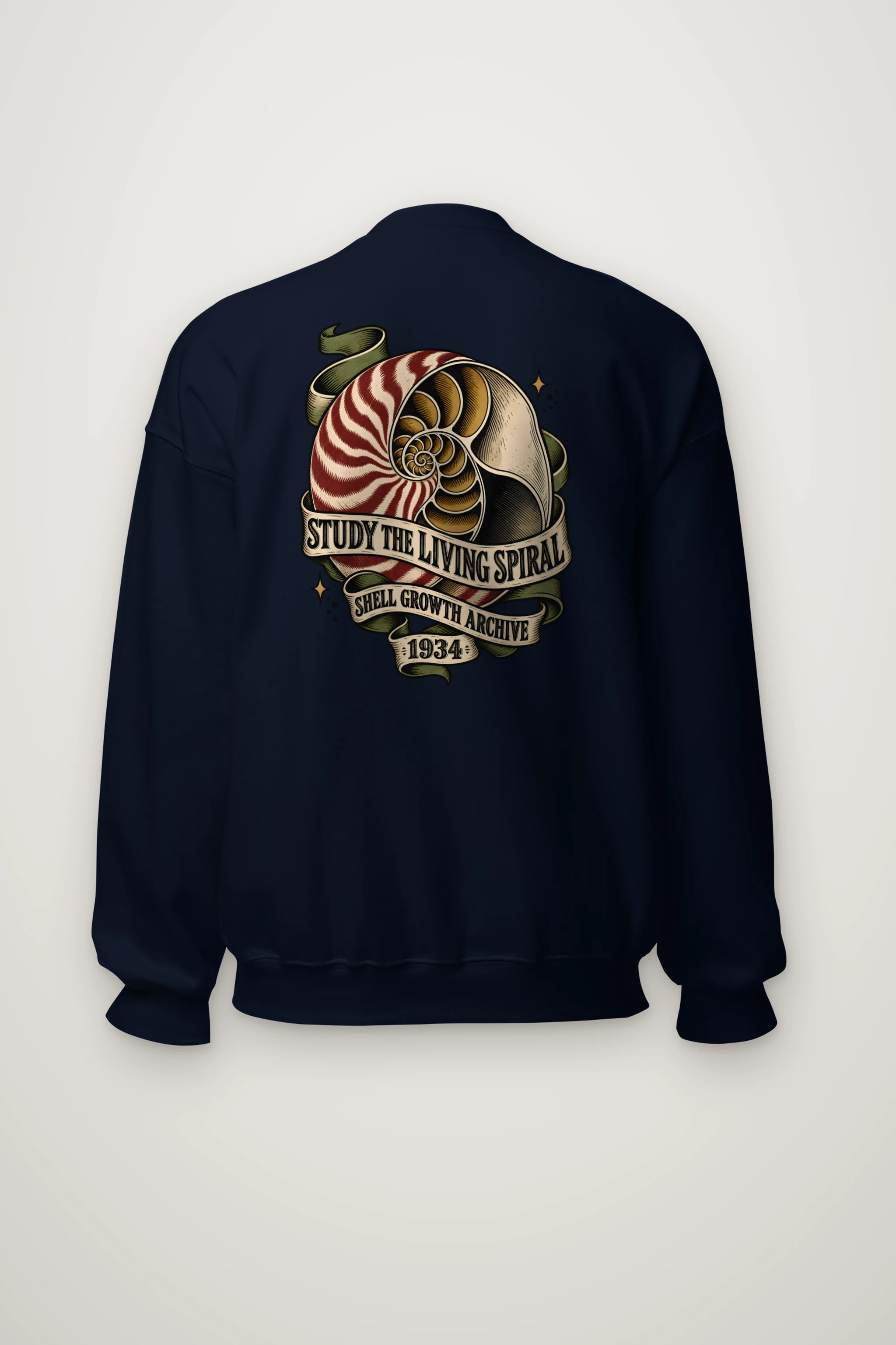 "Study the Living Spiral" Heavy Blend Unisex Crewneck Sweatshirt