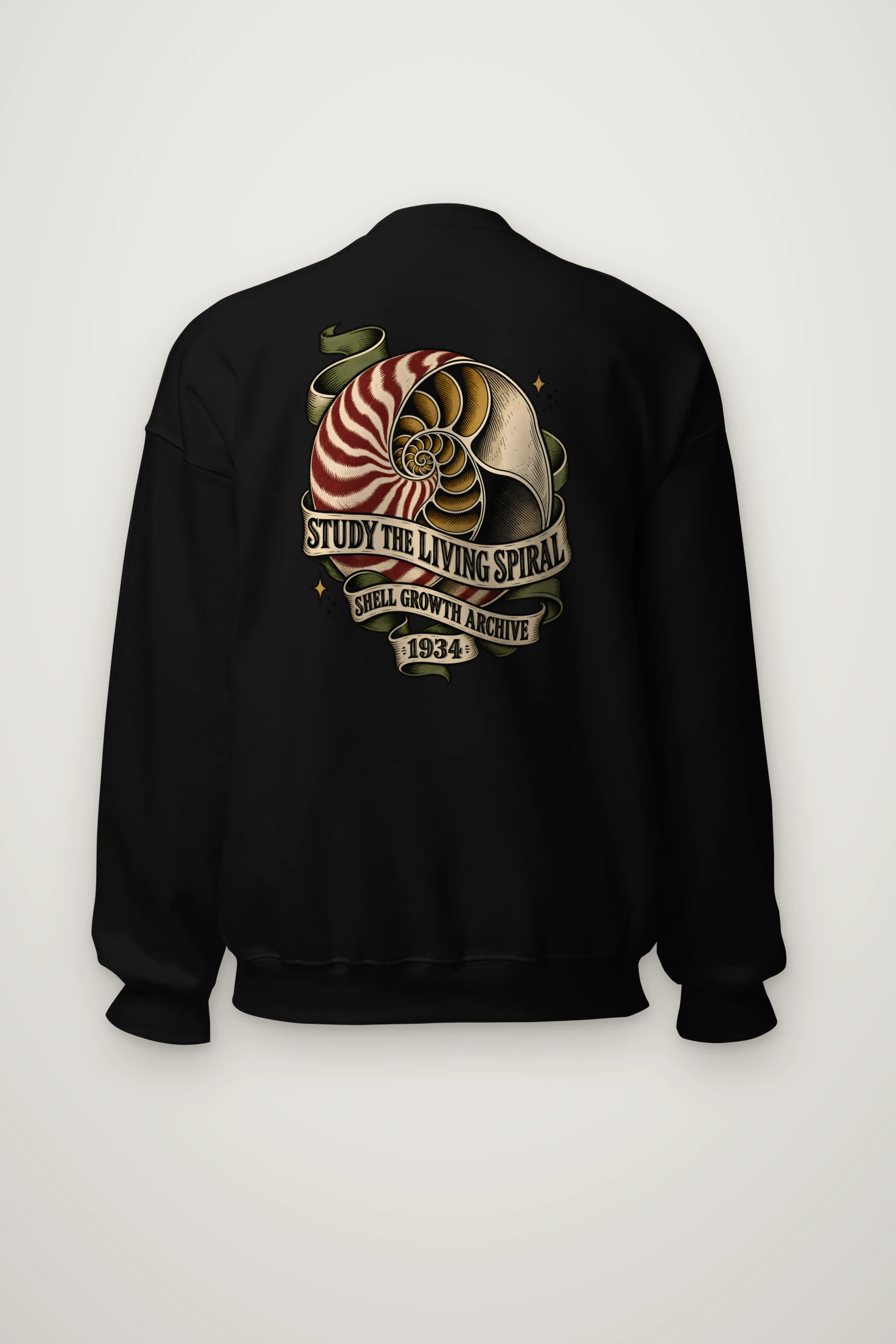 "Study the Living Spiral" Heavy Blend Unisex Crewneck Sweatshirt