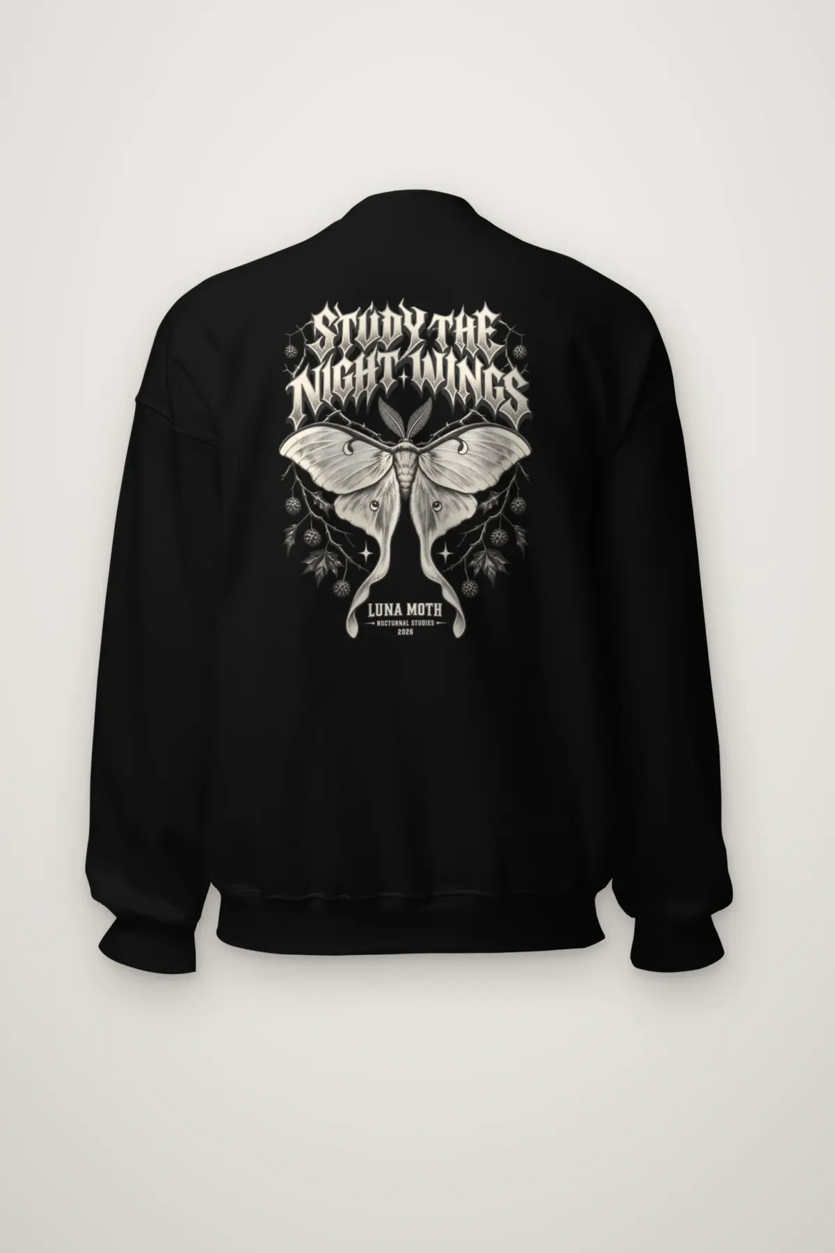 "Study the Night Wings" Heavy Blend Unisex Crewneck Sweatshirt