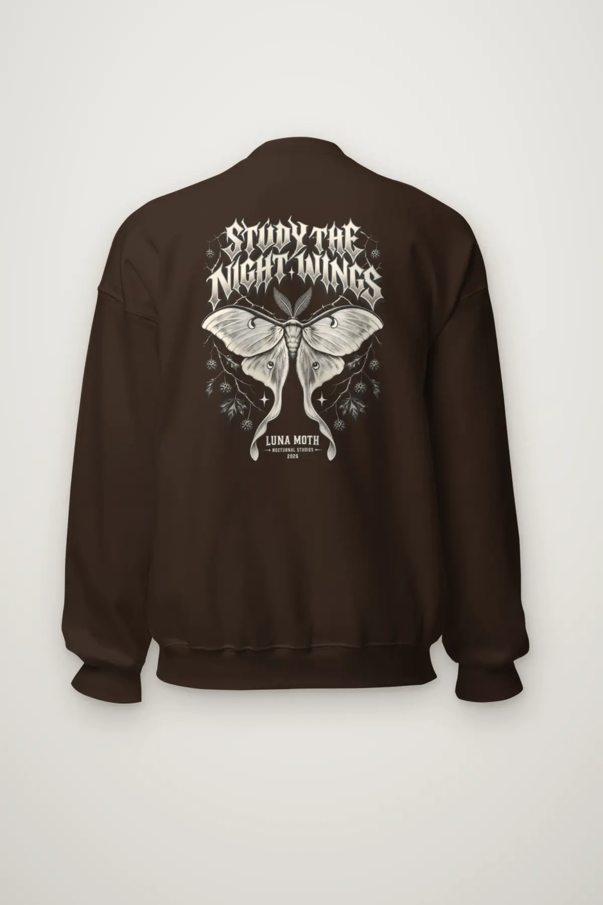 "Study the Night Wings" Heavy Blend Unisex Crewneck Sweatshirt