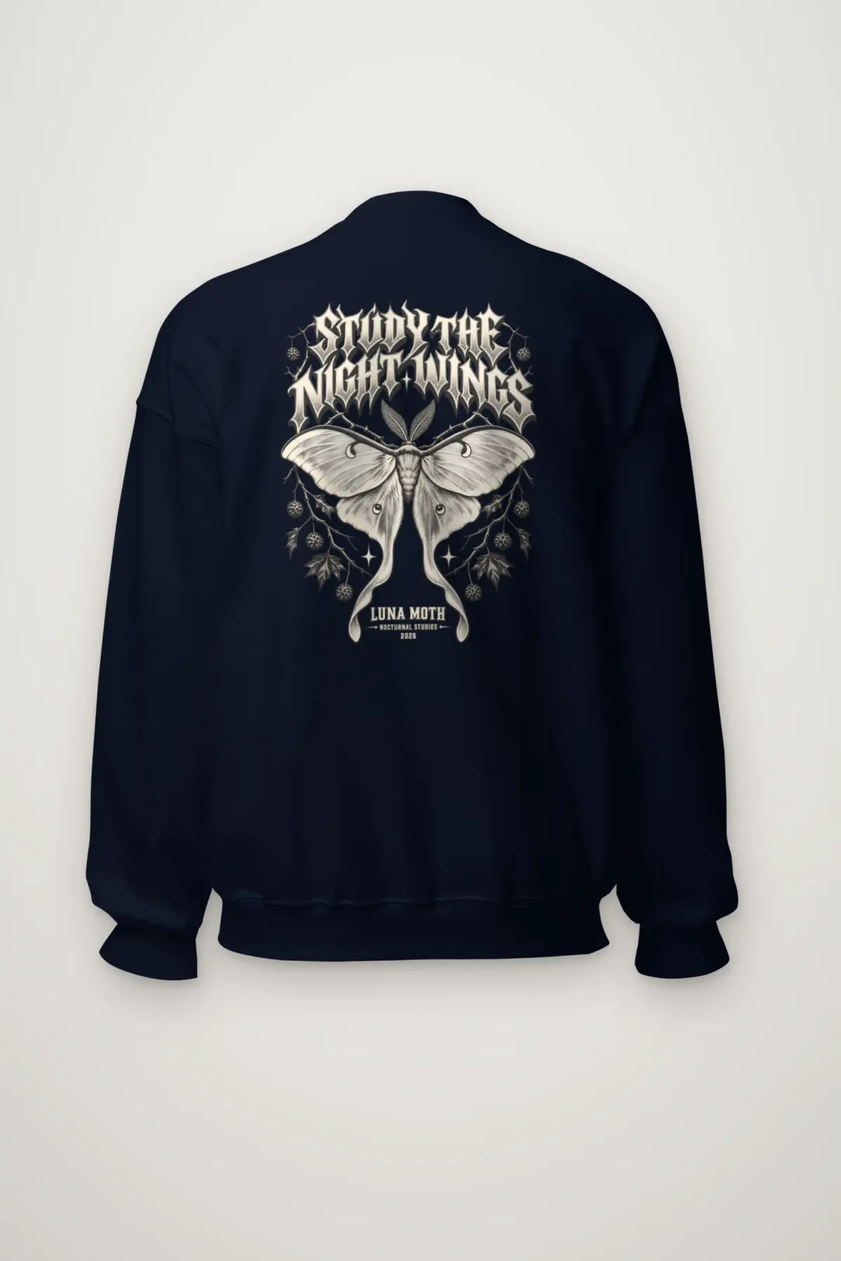 "Study the Night Wings" Heavy Blend Unisex Crewneck Sweatshirt