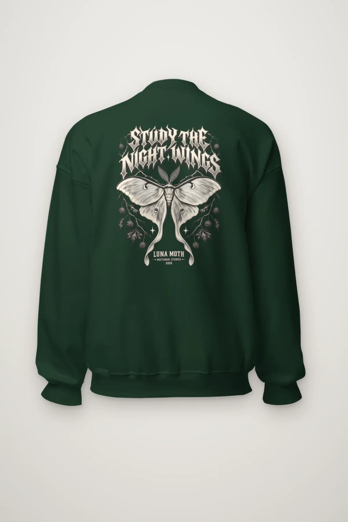 "Study the Night Wings" Heavy Blend Unisex Crewneck Sweatshirt
