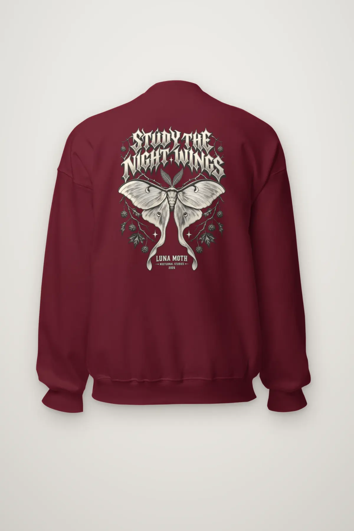 "Study the Night Wings" Heavy Blend Unisex Crewneck Sweatshirt