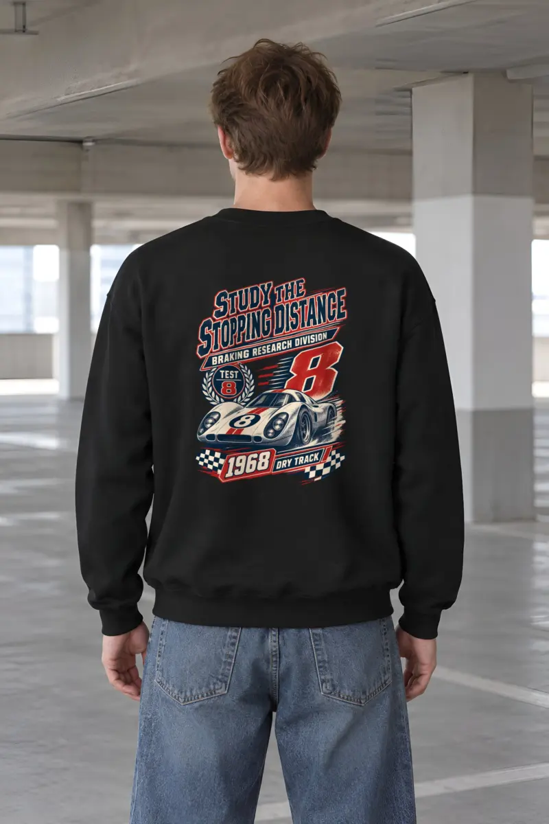 "Study the Stopping Distance" Heavy Blend Unisex Crewneck Sweatshirt