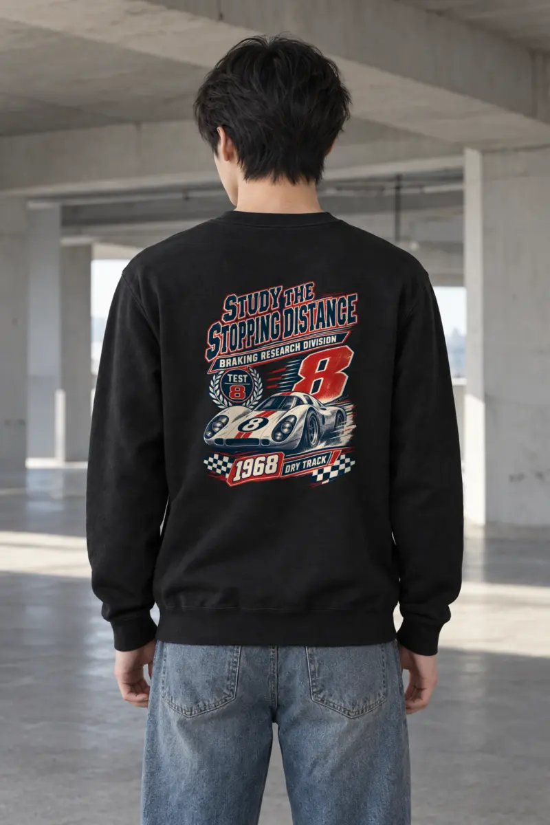 “Study the Stopping Distance” Heavy Blend Unisex Crewneck Sweatshirt