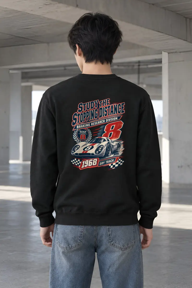 "Study the Stopping Distance" Heavy Blend Unisex Crewneck Sweatshirt