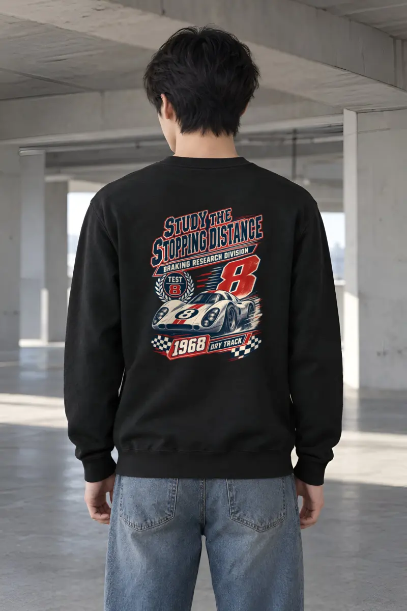 "Study the Stopping Distance" Heavy Blend Unisex Crewneck Sweatshirt