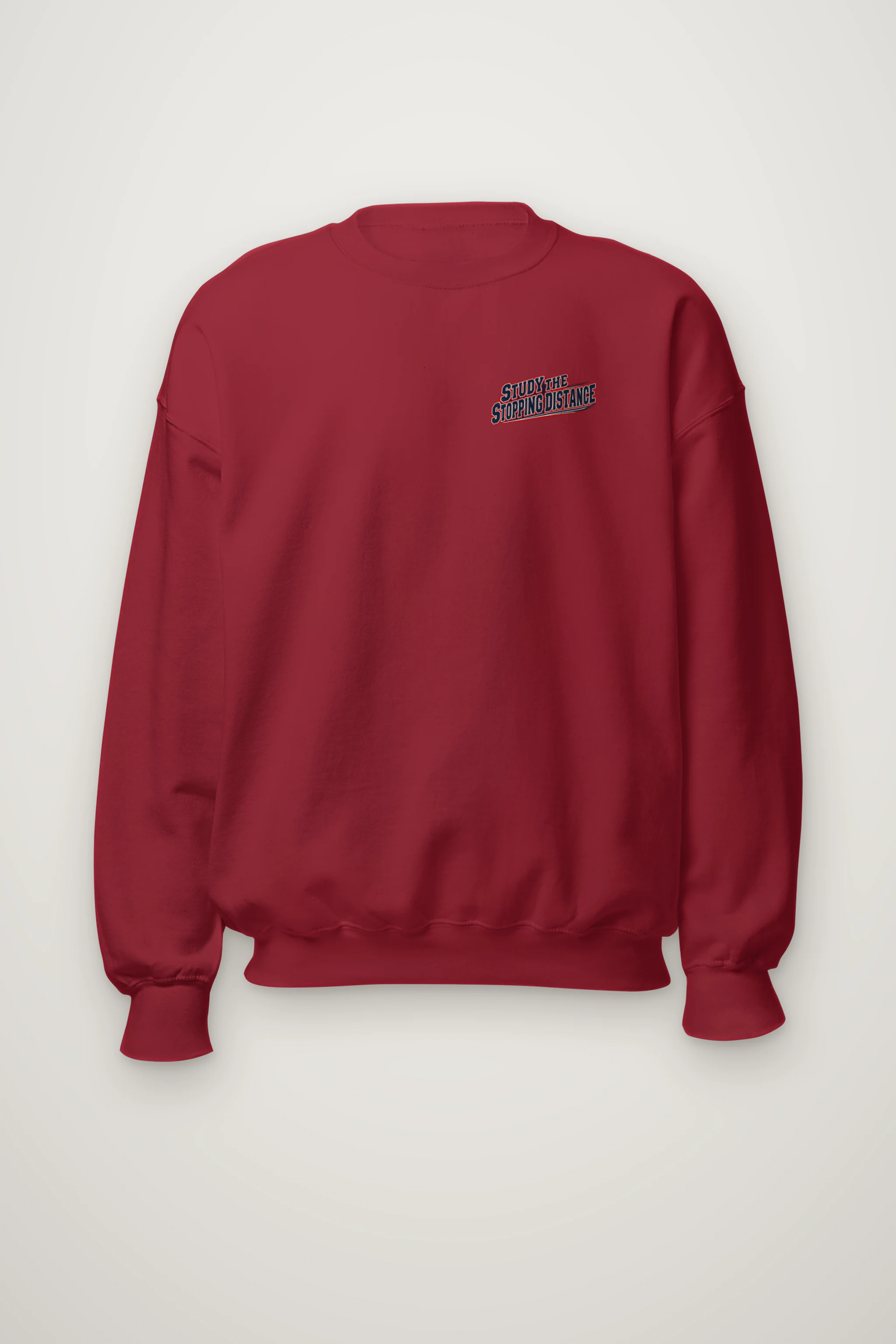 "Study the Stopping Distance" Heavy Blend Unisex Crewneck Sweatshirt
