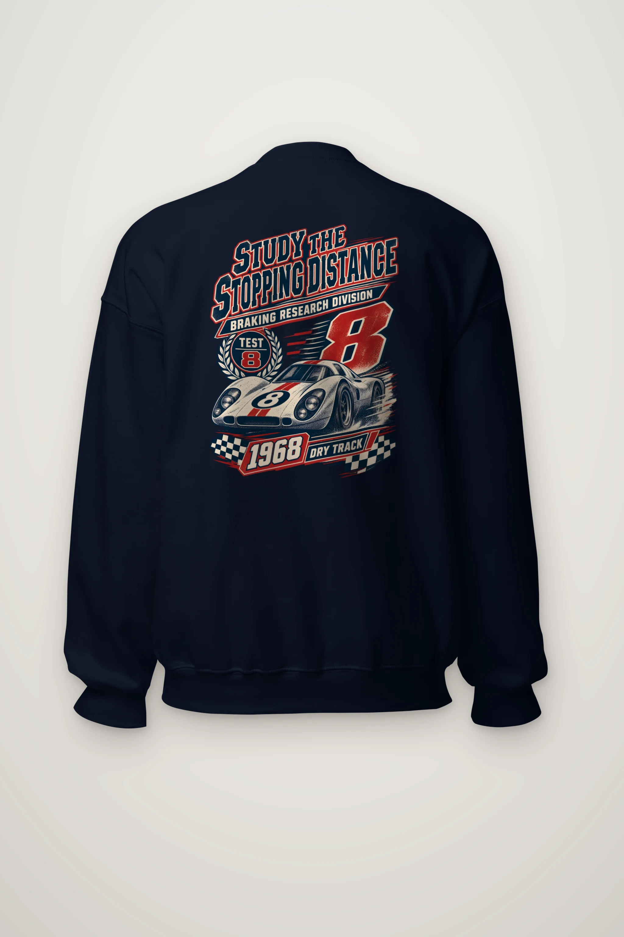 "Study the Stopping Distance" Heavy Blend Unisex Crewneck Sweatshirt