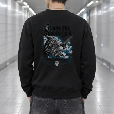 "Study the Sudden Turn" Heavy Blend Unisex Crewneck Sweatshirt