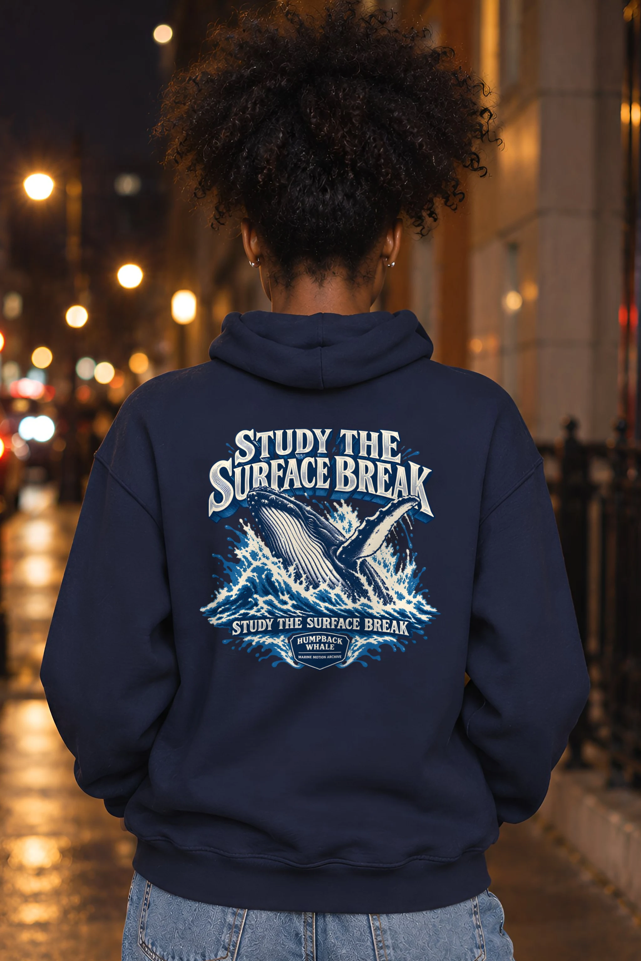 "Study the Surface Break" Heavy Blend Unisex Pullover Hoodie