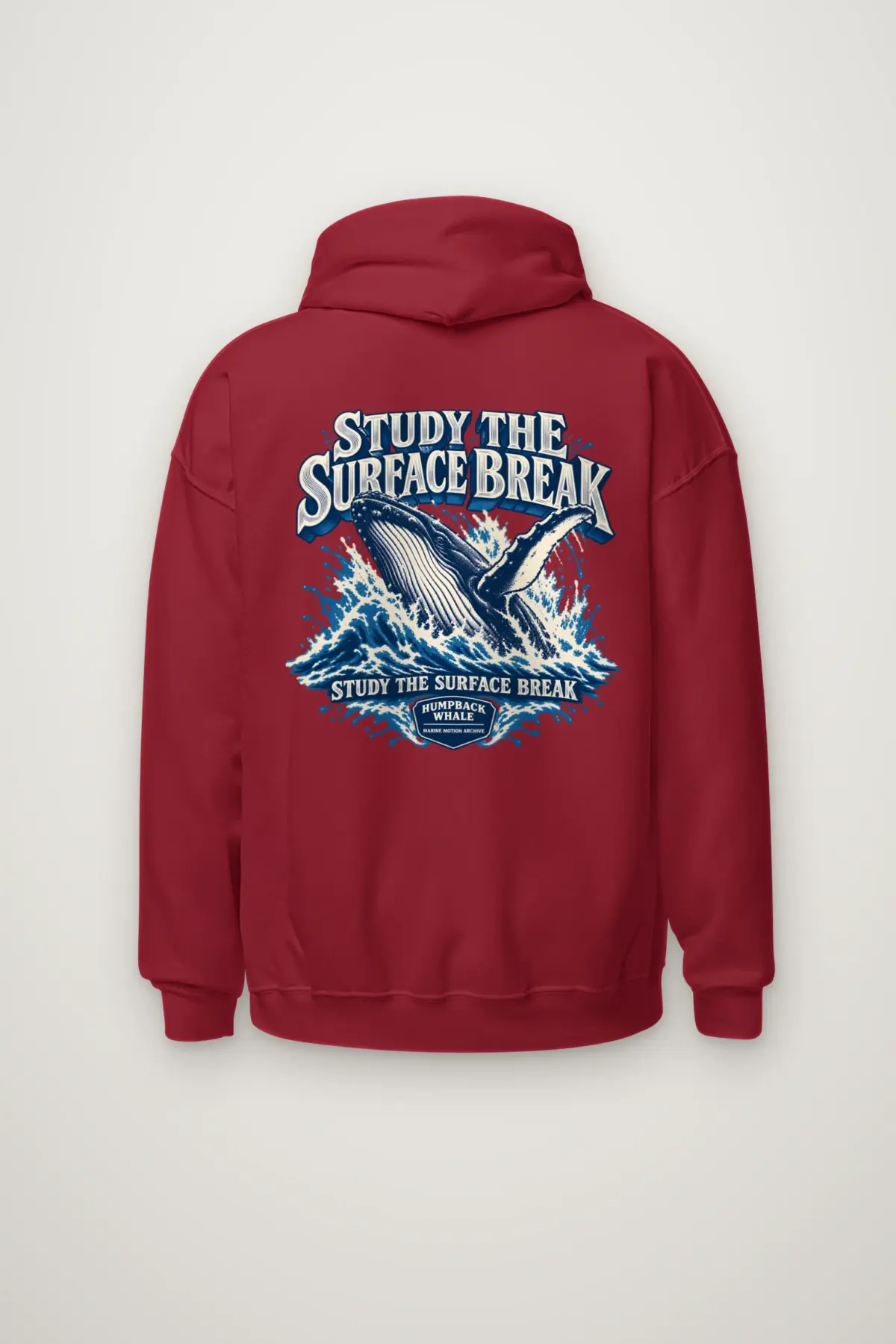 "Study the Surface Break" Heavy Blend Unisex Pullover Hoodie