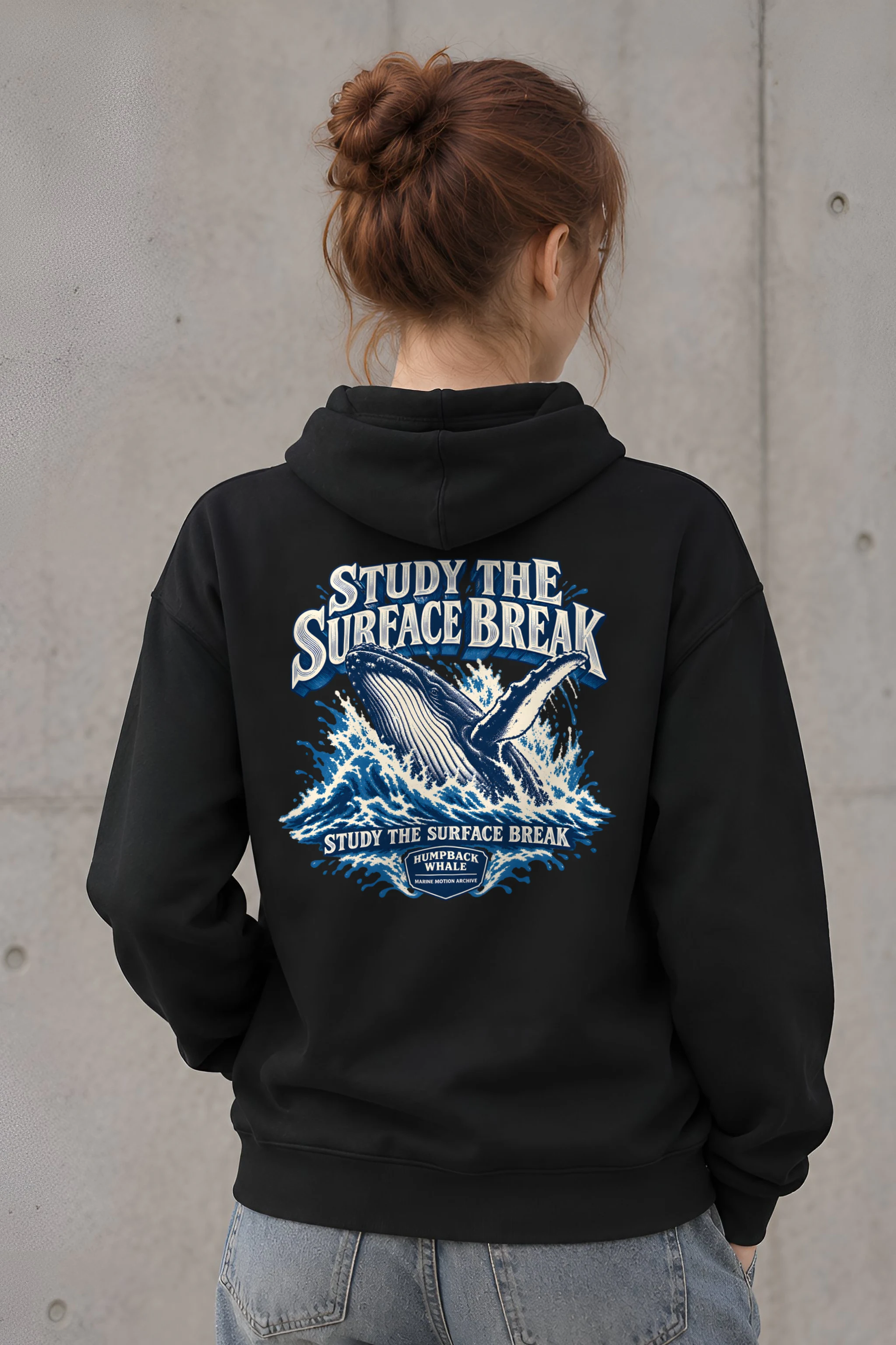 "Study the Surface Break" Heavy Blend Unisex Pullover Hoodie
