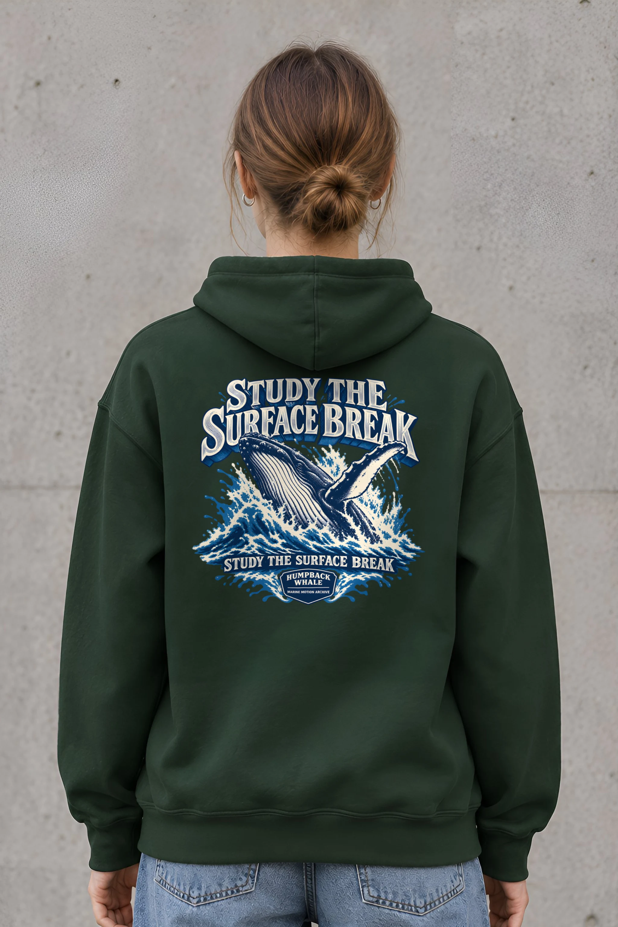 "Study the Surface Break" Heavy Blend Unisex Pullover Hoodie