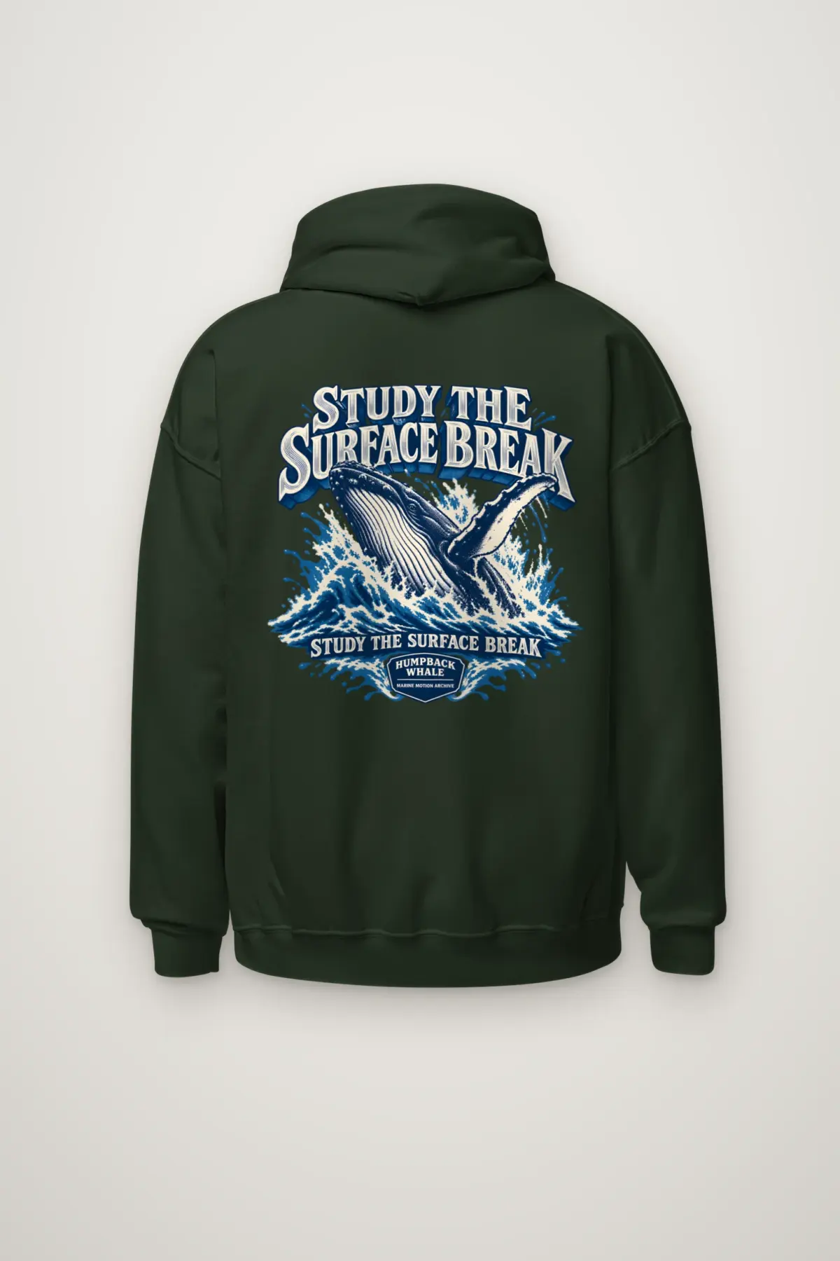 "Study the Surface Break" Heavy Blend Unisex Pullover Hoodie