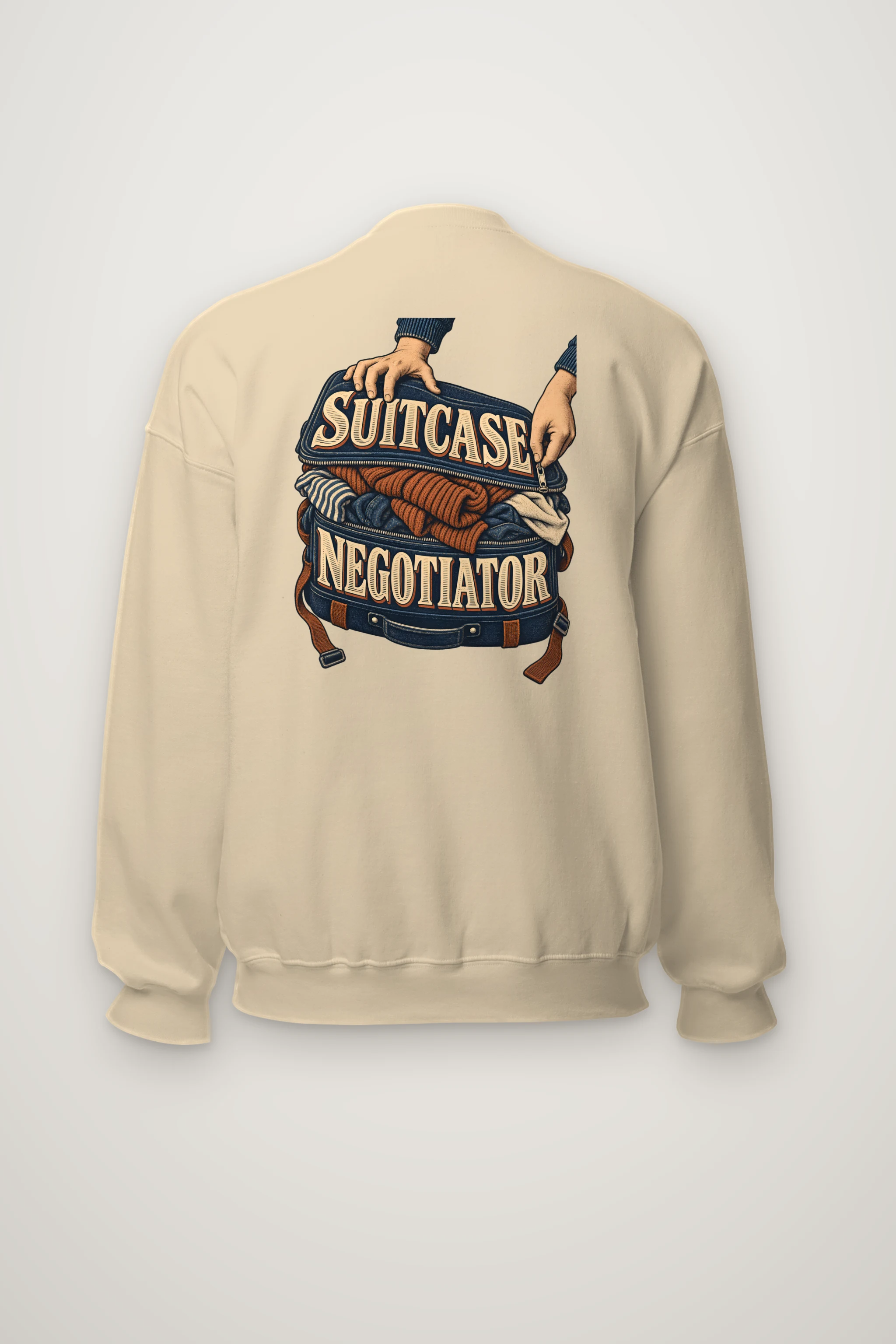 "Suitcase Negotiator" Heavy Blend Unisex Crewneck Sweatshirt