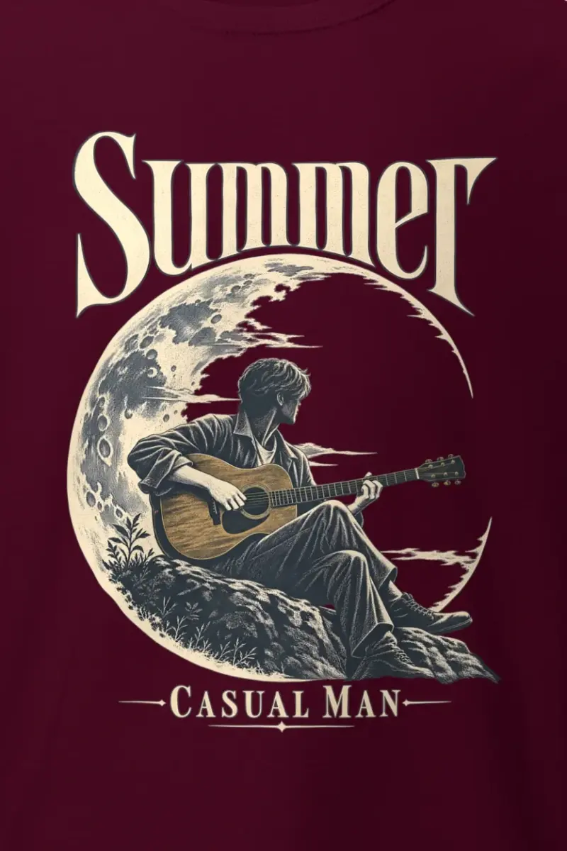 "Summer Casual Man" Heavyweight Unisex Crewneck T-shirt