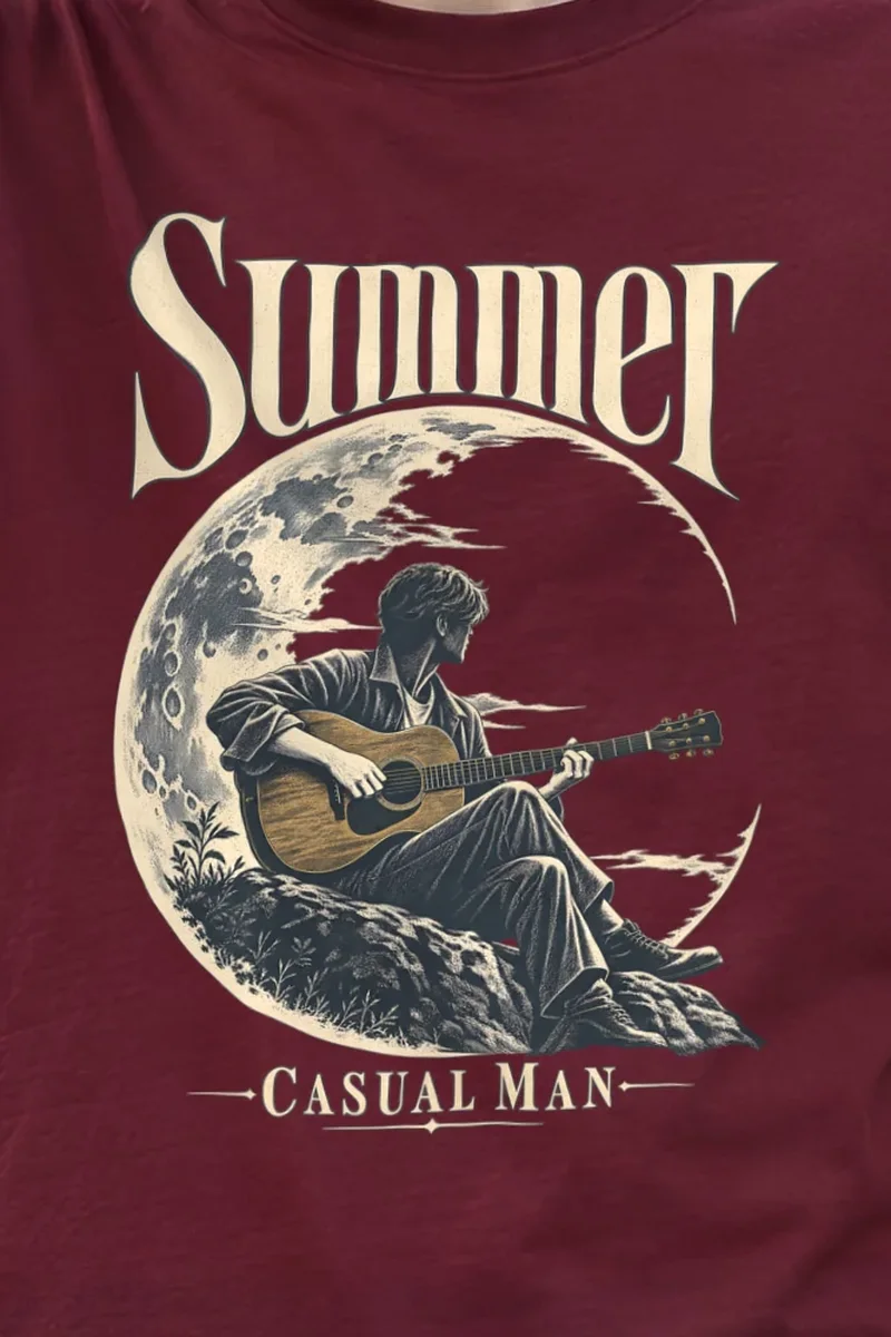 "Summer Casual Man" Heavyweight Unisex Crewneck T-shirt