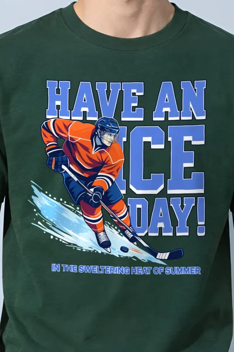 "Summer Rink Rush" Heavyweight Unisex Crewneck T-shirt