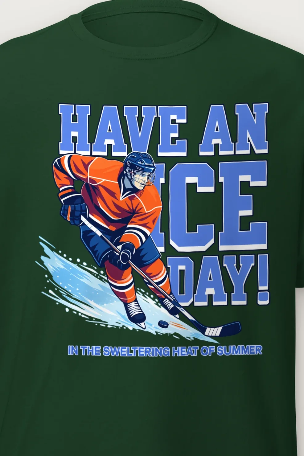 "Summer Rink Rush" Heavyweight Unisex Crewneck T-shirt