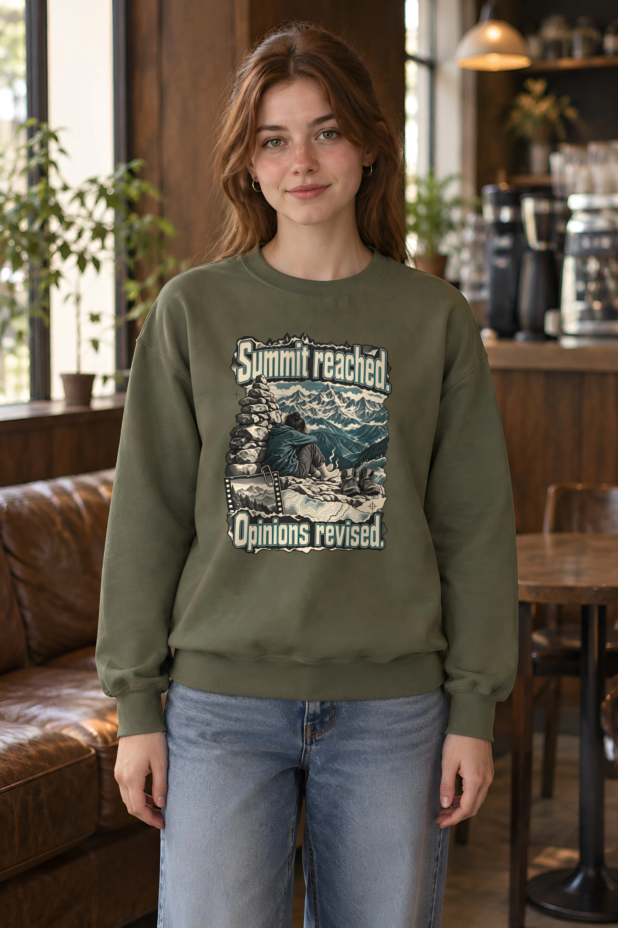 "Summit Reached Opinions Revised" 1 Crewneck Sweatshirt