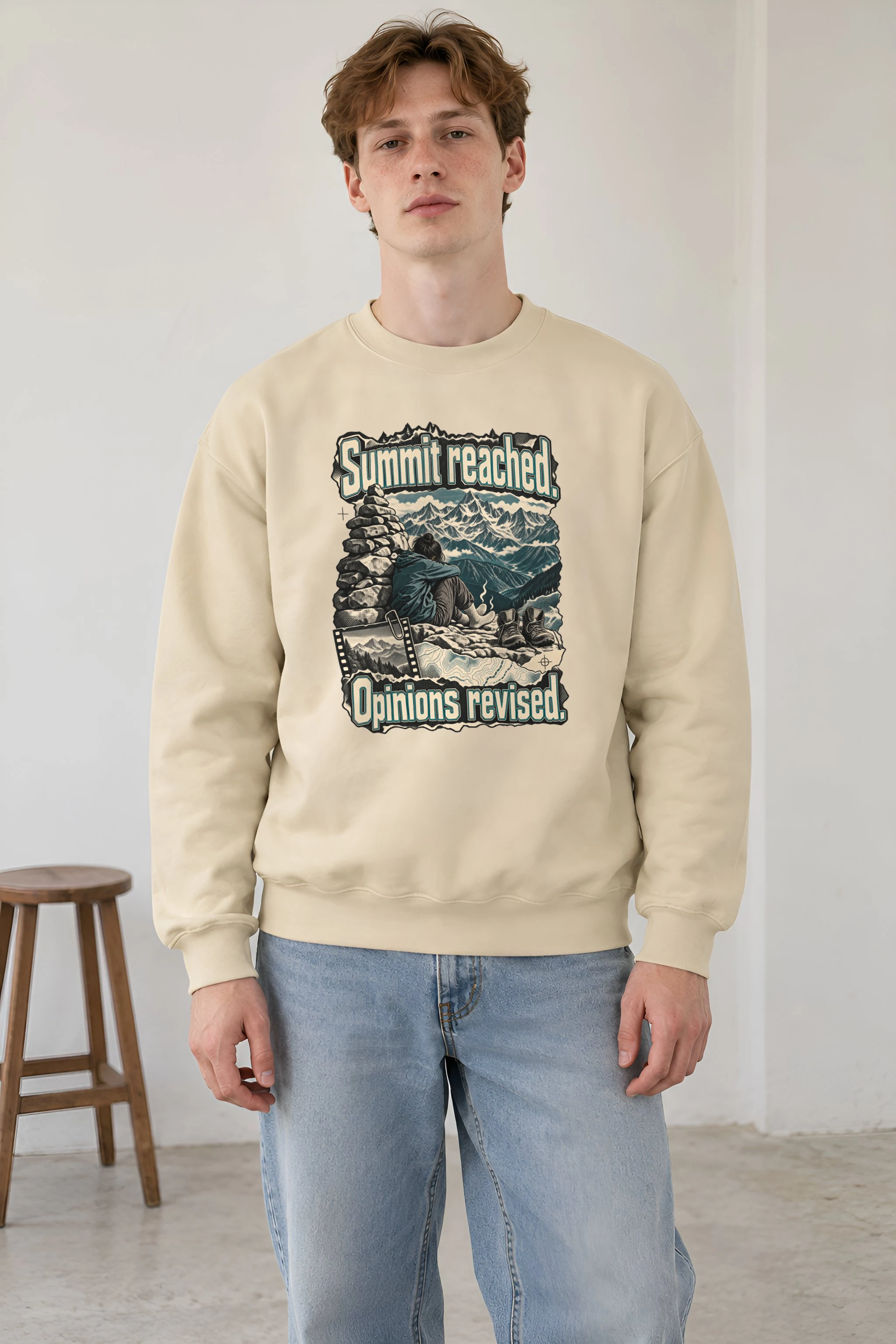 "Summit Reached Opinions Revised" 1 Crewneck Sweatshirt