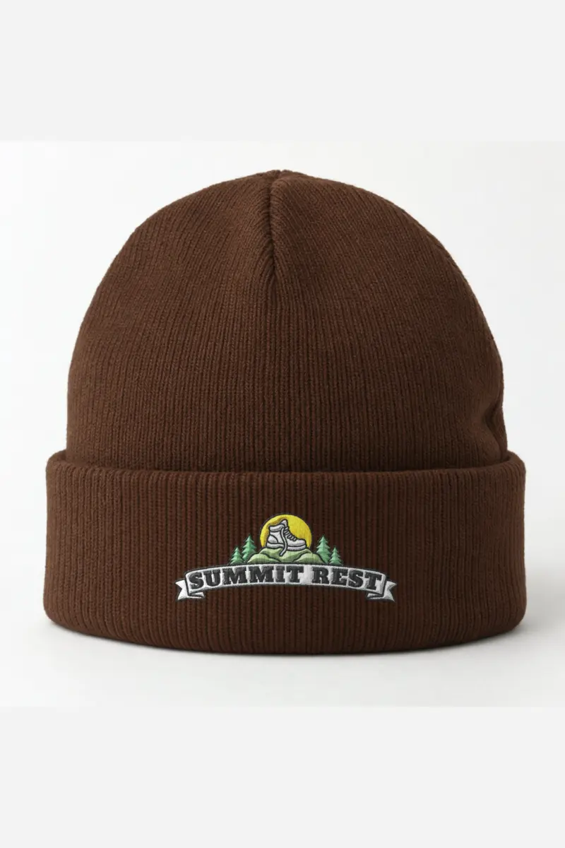 “Summit Rest” Cuffed Beanie · Embroidered