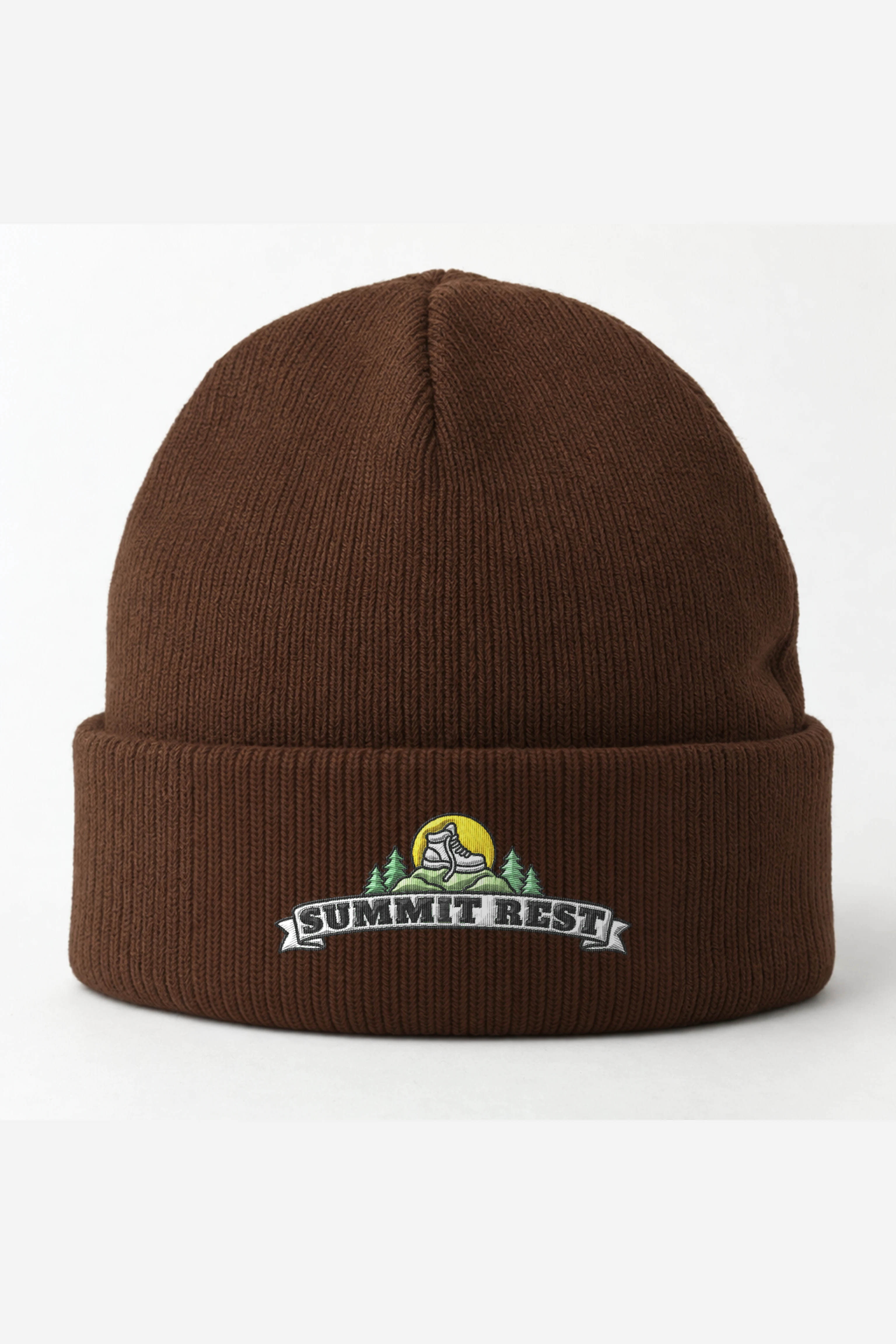 "Summit Rest" Cuffed Beanie · Embroidered