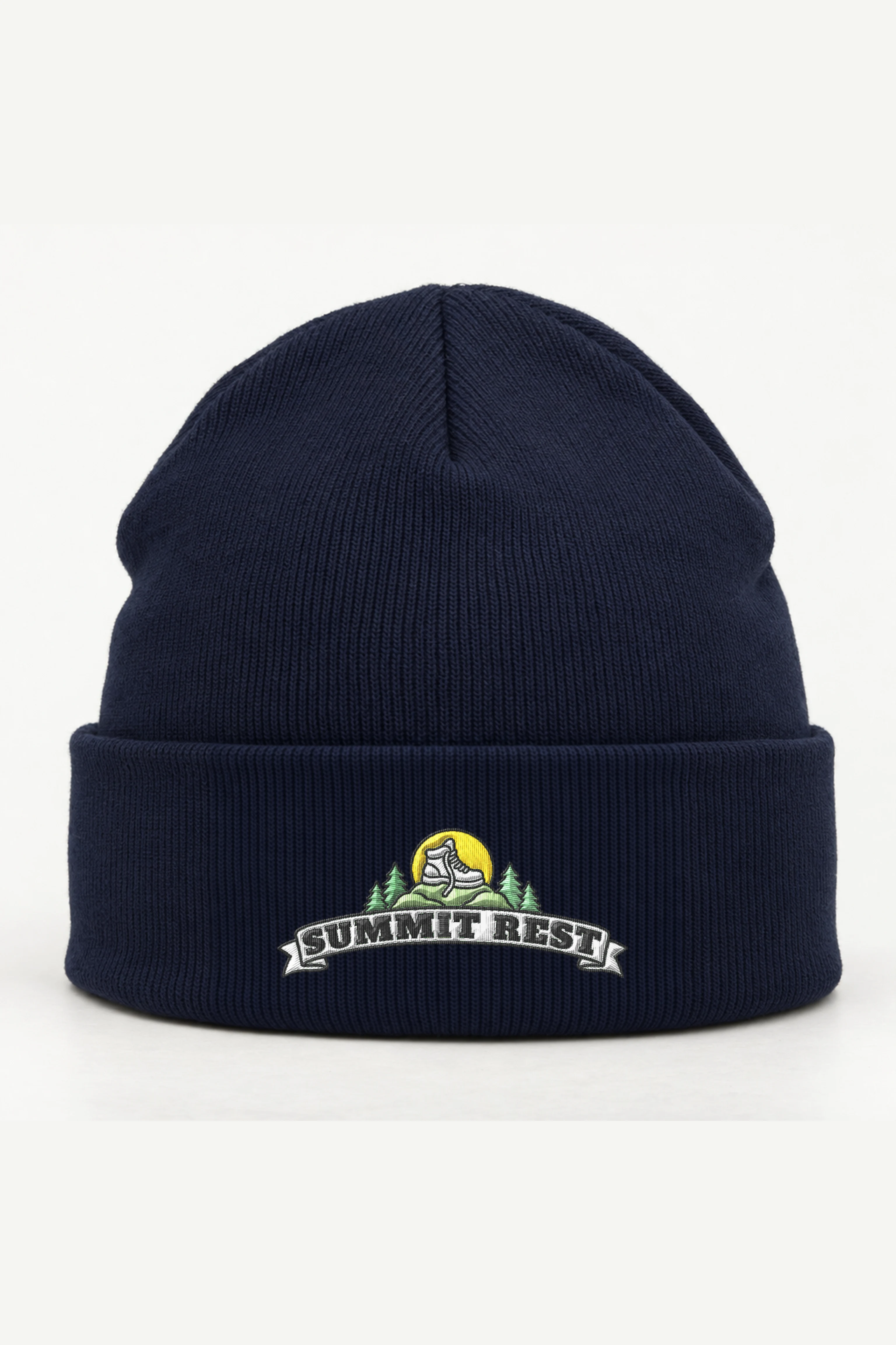 "Summit Rest" Cuffed Beanie · Embroidered