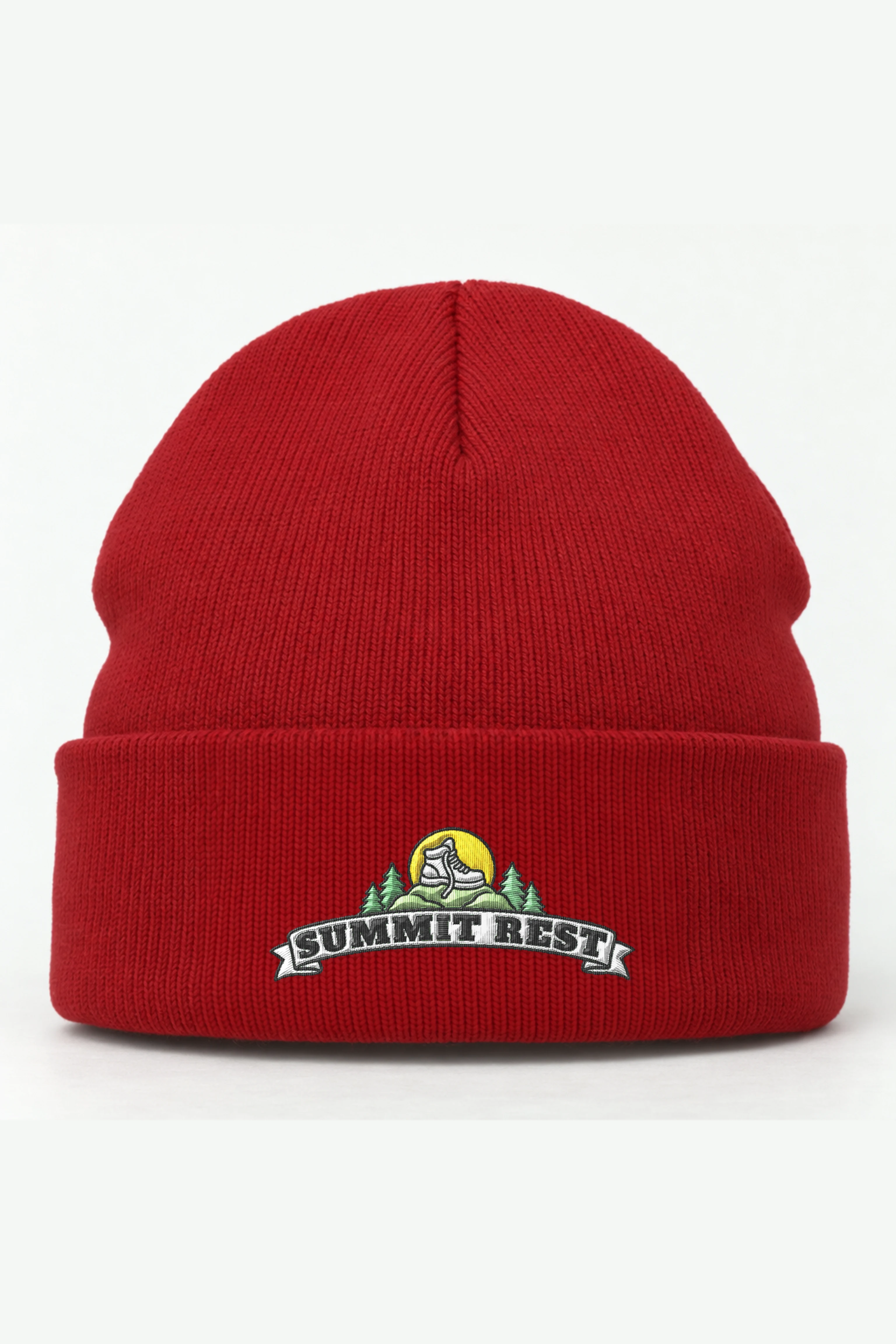"Summit Rest" Cuffed Beanie · Embroidered