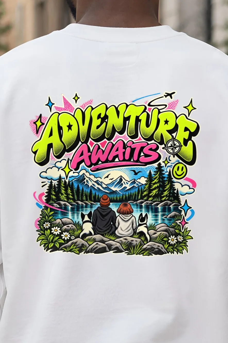 "Summit Sidekicks" 1 Crewneck Sweatshirt - the graphic up close