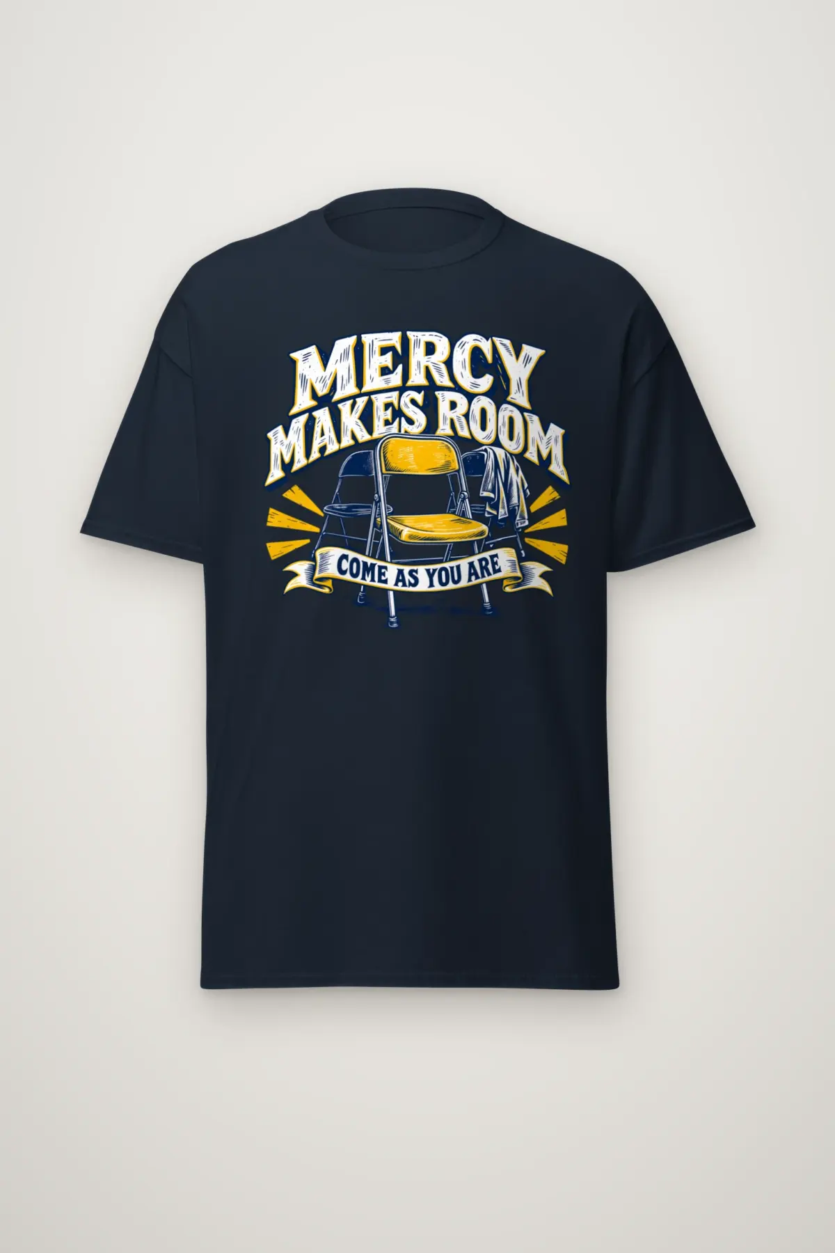 "Sunburst Welcome Chairs" Heavyweight Unisex Crewneck T-shirt