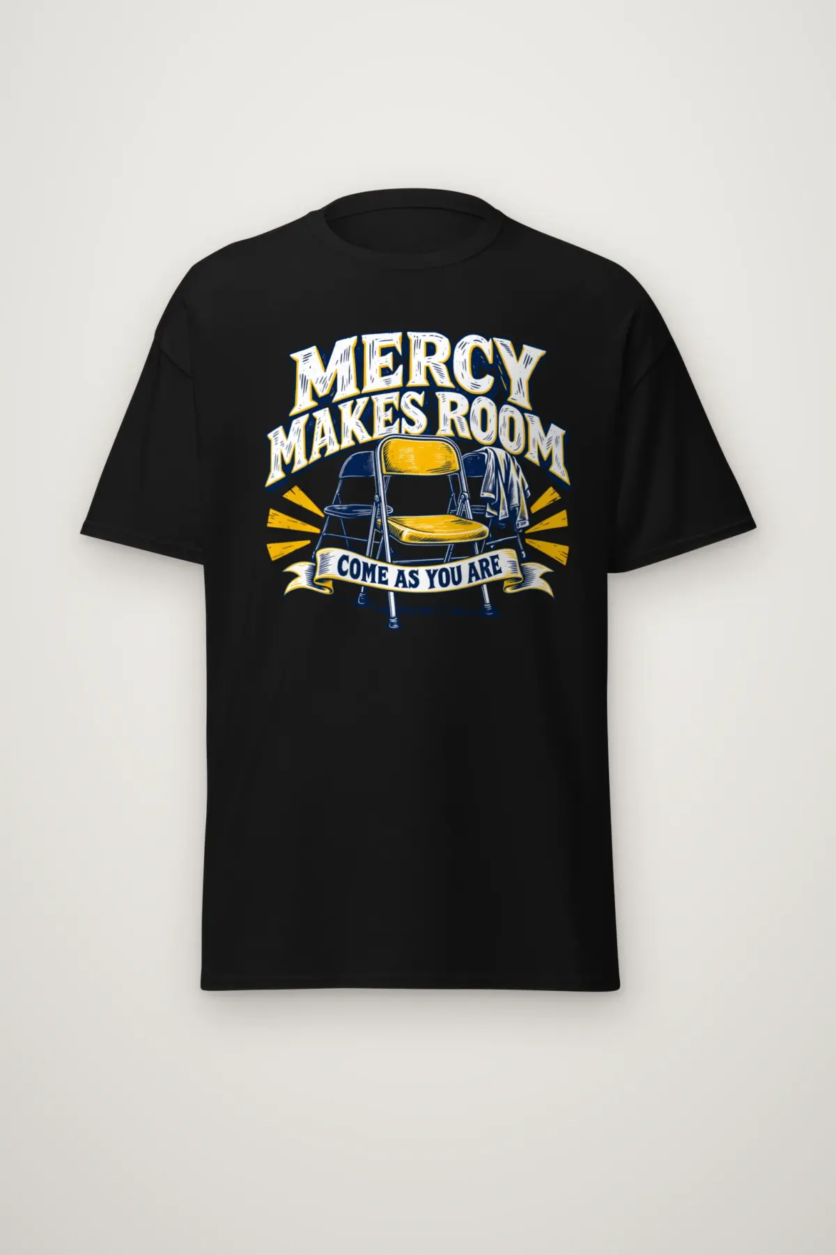 "Sunburst Welcome Chairs" Heavyweight Unisex Crewneck T-shirt
