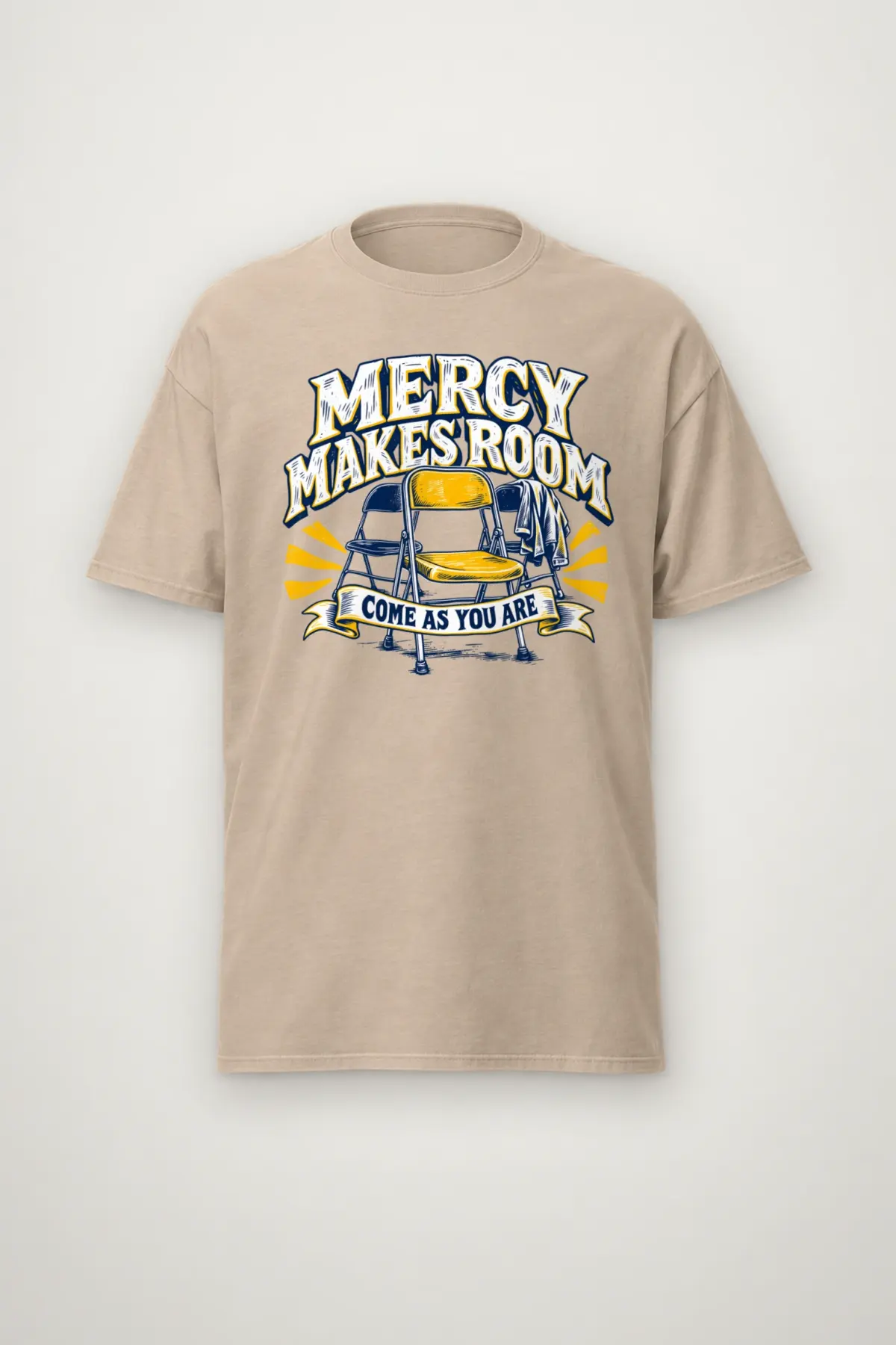 "Sunburst Welcome Chairs" Heavyweight Unisex Crewneck T-shirt