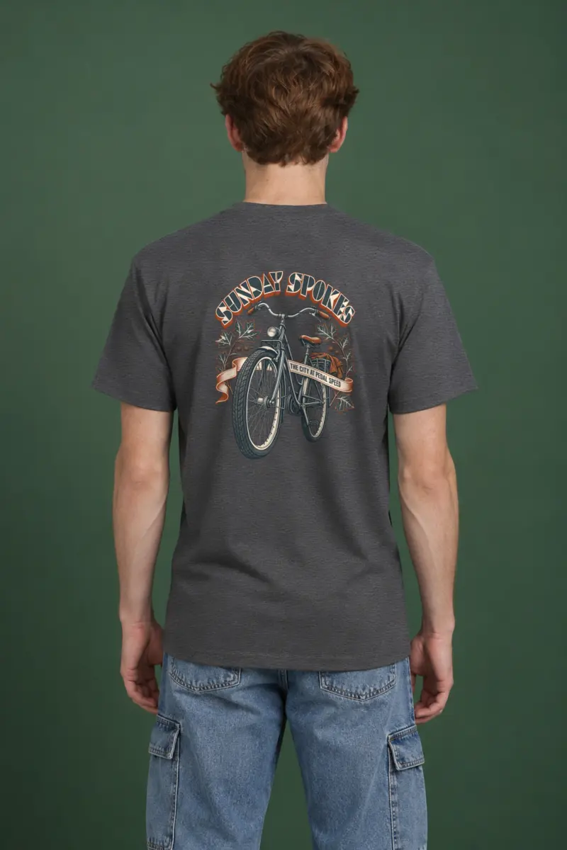 "Sunday Spokes The City" Heavyweight Unisex Crewneck T-shirt