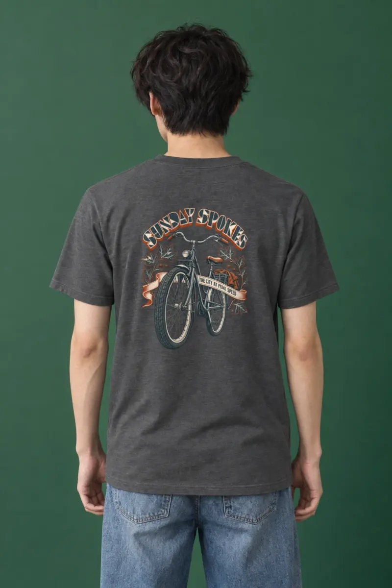 "Sunday Spokes The City" Heavyweight Unisex Crewneck T-shirt