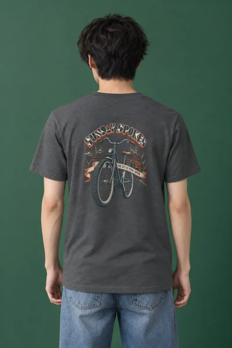 "Sunday Spokes The City" Heavyweight Unisex Crewneck T-shirt
