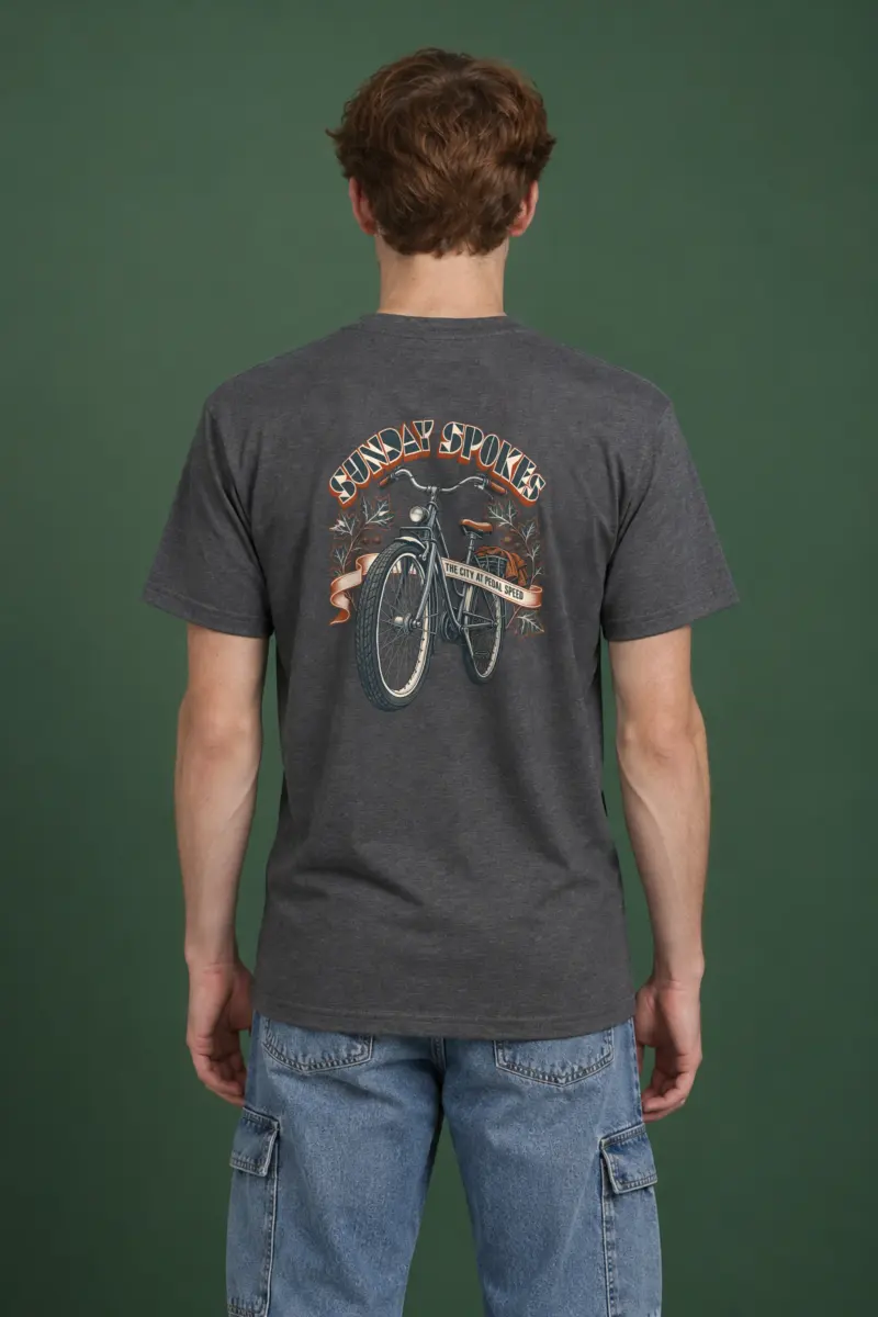 "Sunday Spokes The City" Heavyweight Unisex Crewneck T-shirt