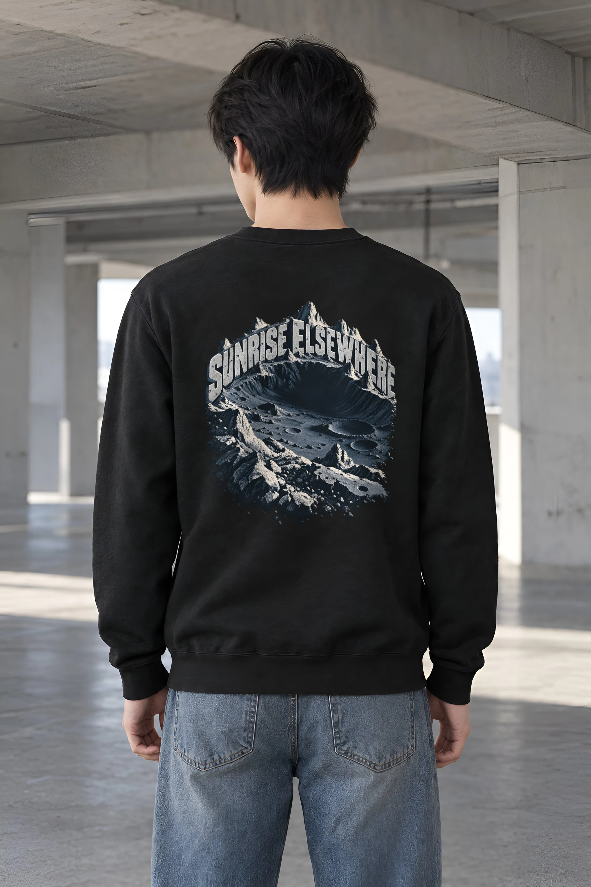 "Sunrise Elsewhere" Heavy Blend Unisex Crewneck Sweatshirt
