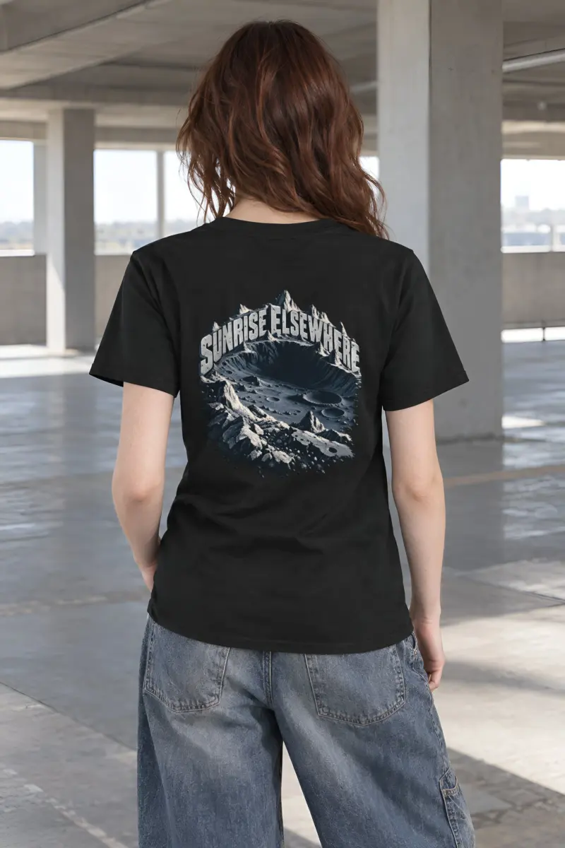 "Sunrise Elsewhere" Heavyweight Unisex Crewneck T-shirt