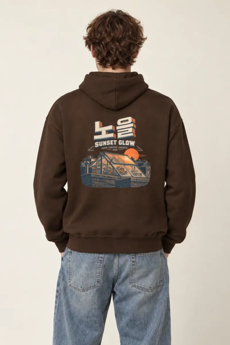 "Sunset Glow Seoul Archive" Heavy Blend Unisex Pullover Hoodie