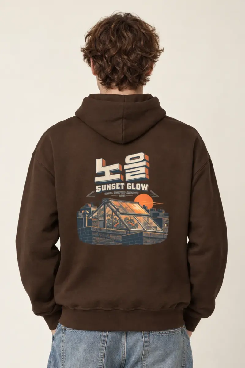 "Sunset Glow Seoul Archive" Heavy Blend Unisex Pullover Hoodie
