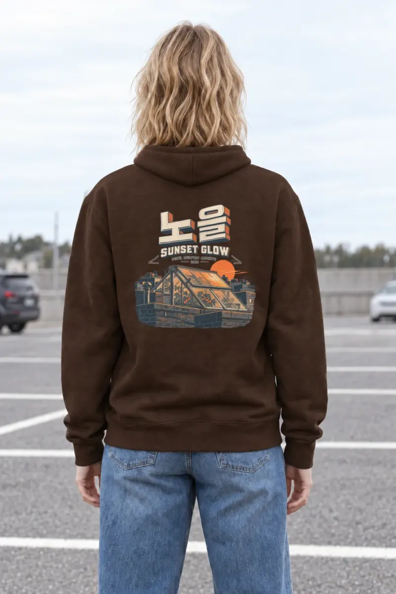 “Sunset Glow Seoul Archive” Heavy Blend Unisex Pullover Hoodie